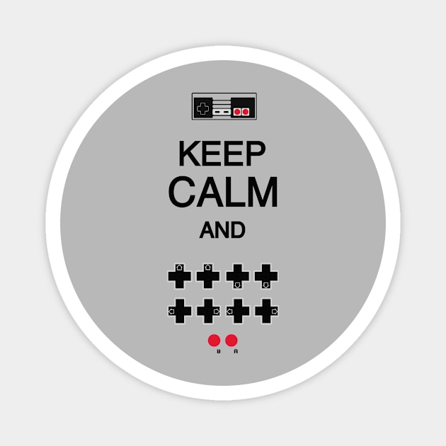 Keep Calm Konami Code Magnet by DROLO